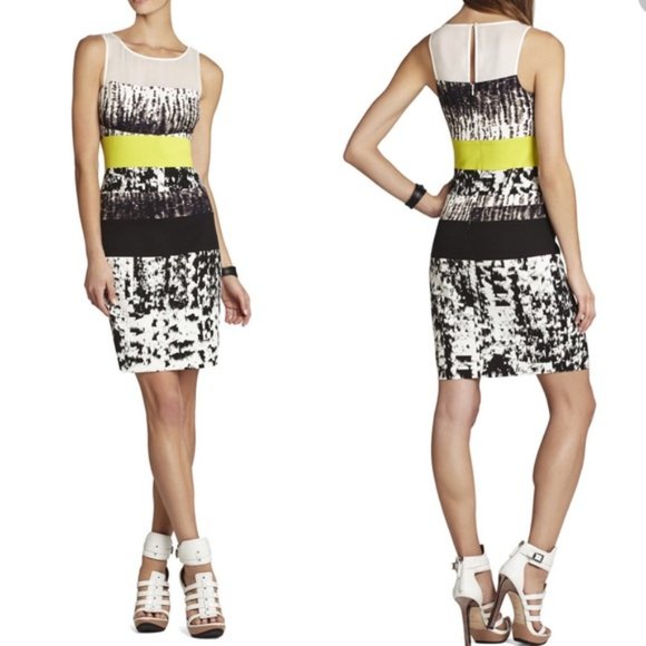 BCBGMaxAzria Dresses & Skirts - BCBGMaxArzia Tara Abstract Sheath Dress 0